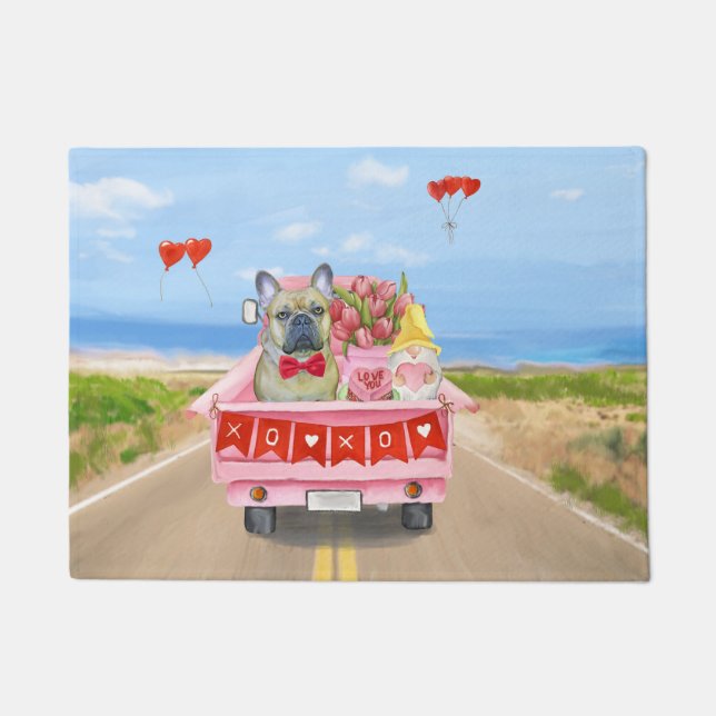 Valentinstag-Truck Fußmatte (Vorderseite)