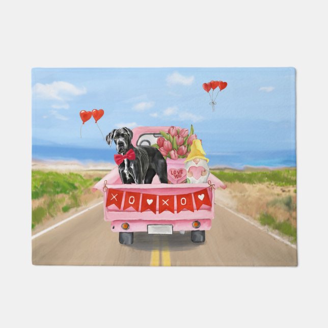 Valentinstag-Truck Fußmatte (Vorderseite)