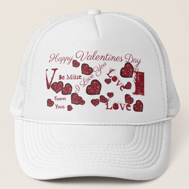 Valentinstag Truckerkappe (Vorderseite)
