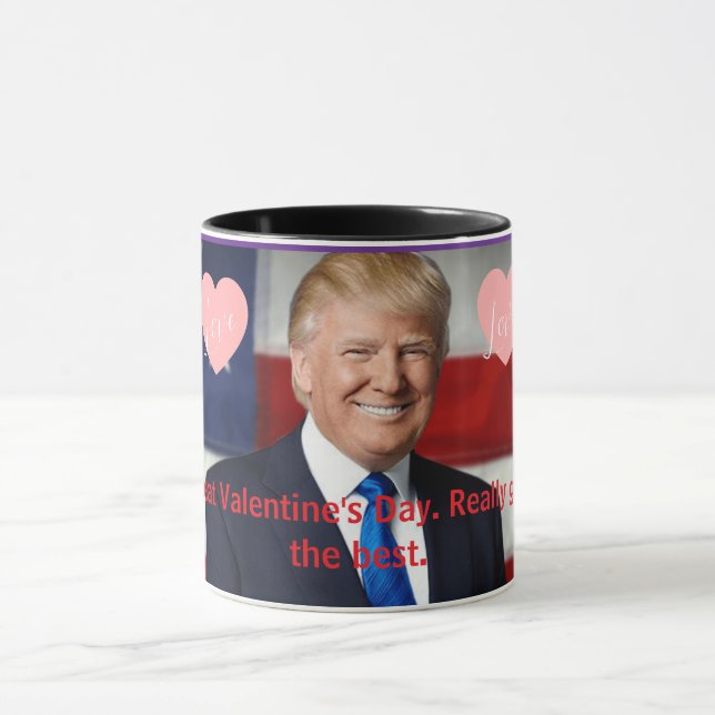 Valentinstag Trump Tasse (Zentrum)