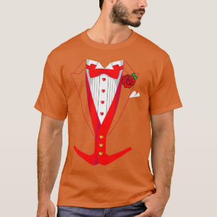 Valentinstag Tuedo Red Bow Krawatte Sonniges Outfi T-Shirt