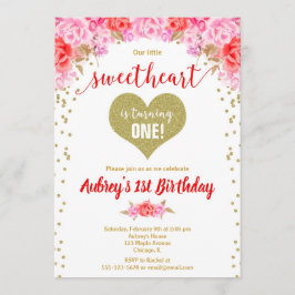 Valentinstag unser kleiner Geburtstag Einladung