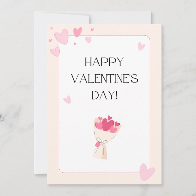 Valentinstag, Urlaubskarten Feiertagskarte (Vorderseite)