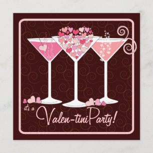Valentinstag Valentini Martini Party Einladung