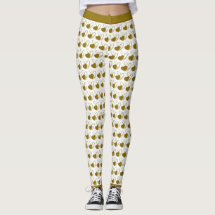 Valentinstag Verzerrte Geneigte Herzen Leggings