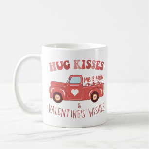 Valentinstag-Vintage-Lieferwagen Kaffeetasse