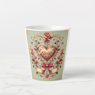 Valentinstag Vintages Herz Xoxo Milchtasse
