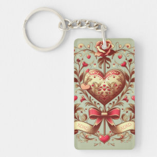 Valentinstag Vintages Herz Xoxo Schlüsselanhänger