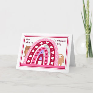 Valentinstag von uns allen karte