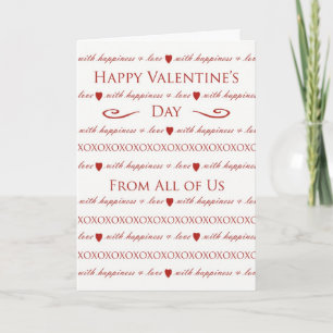 Valentinstag von uns allen, von der Gruppe Feiertagskarte