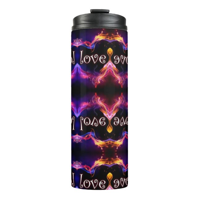 Valentinstag Wasserflasche Thermosbecher (Vorderseite)