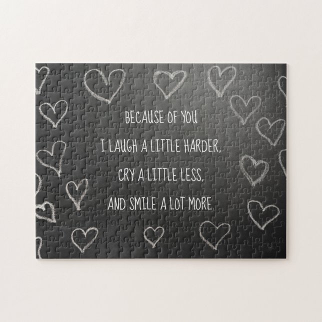 Valentinstag wegen deiner Tafel (Horizontal)
