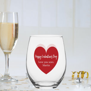 Valentinstag Weinglas Ohne Stiel