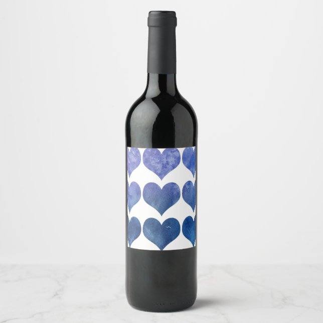Valentinstag 💘 Weinlabels 🍷 Weinetikett (Vorderseite)