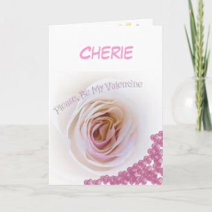 Valentinstag Weißrosen Feiertagskarte