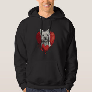 Valentinstag West Highland White Terrier Hoodie