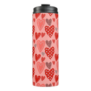 Valentinstag Whimsical Herzen  Thermosbecher