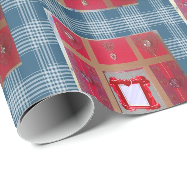 Valentinstag Wrapping Paper Geschenkpapier (Rolleneckpunkt)
