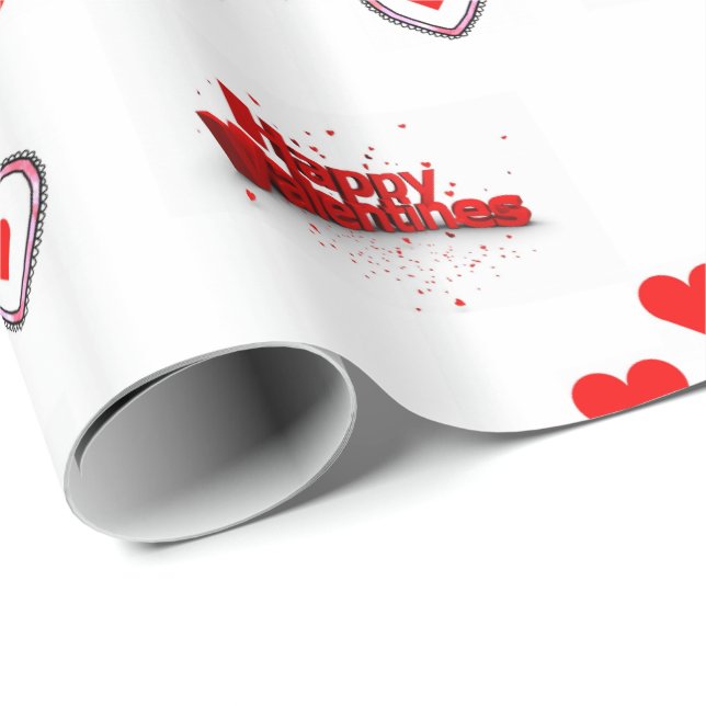 Valentinstag Wrapping Paper Geschenkpapier (Rolleneckpunkt)
