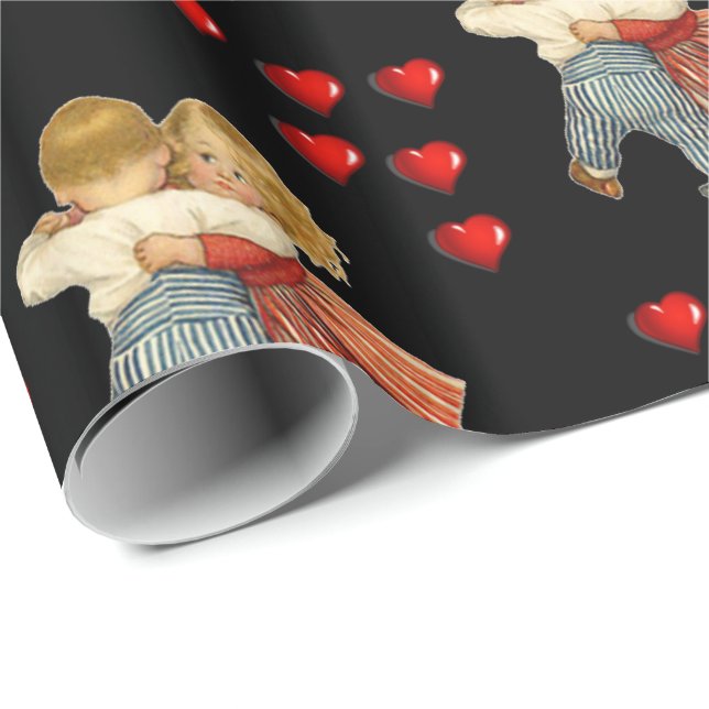 Valentinstag Wrapping Paper Geschenkpapier (Rolleneckpunkt)