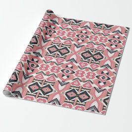 Valentinstag-Wrapping-Papier für geometrische Herz Geschenkpapier