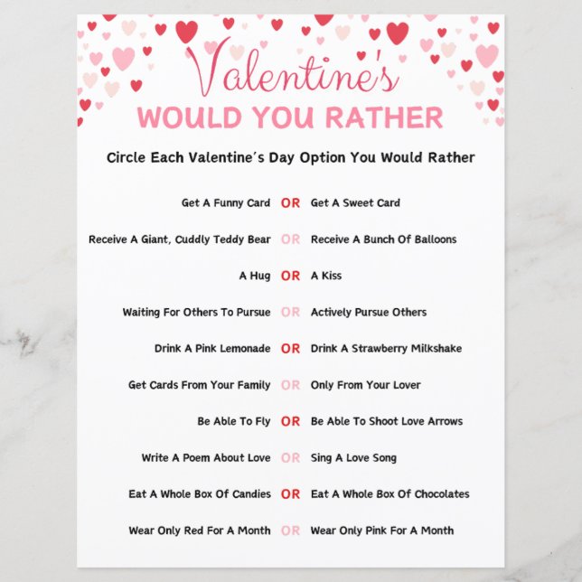 Valentinstag würdest du lieber spielen (Vorderseite)