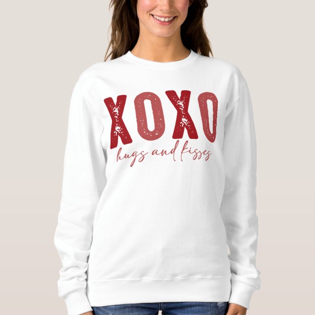 Valentinstag XOXO Sweatshirt (Vorderseite)