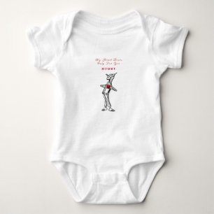 Valentinstag Zauberer von Oz Tin Man Red Heart Baby Strampler