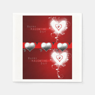 Valentinstag Zeitung Napkins Serviette