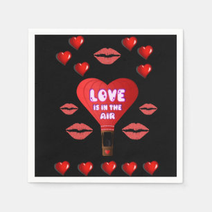 Valentinstag Zeitung Napkins Serviette