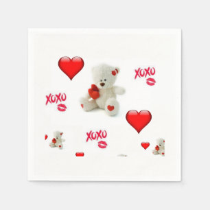 Valentinstag Zeitung Napkins Serviette