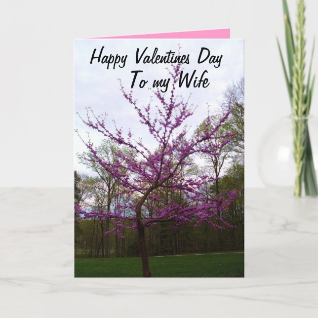 VALENTINSTAG, ZU MEINER EHEFRAU FEIERTAGSKARTE (Vorderseite)