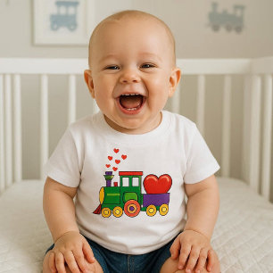 Valentinstag-Zug-T-Shirt für Baby Jungen T-shirt
