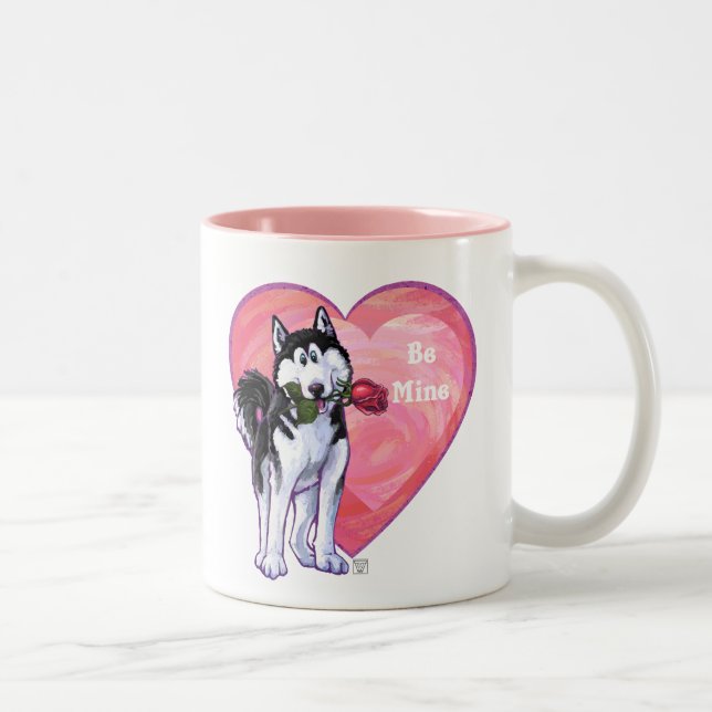 Valentinstag Zweifarbige Tasse (Rechts)