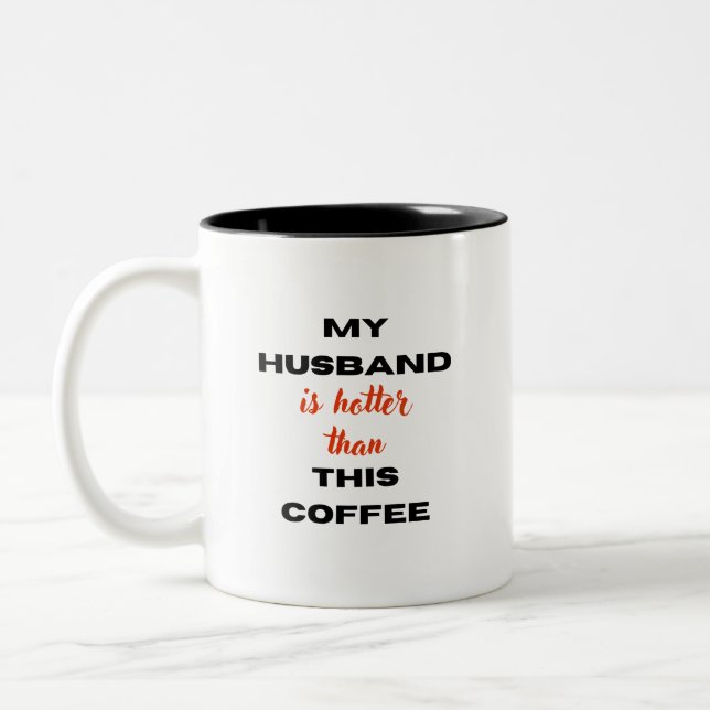 Valentinstag Zweifarbige Tasse (Links)