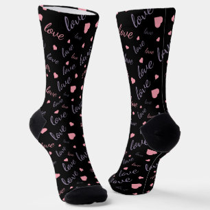 Valentinstage in typo graphischer Liebe Socken