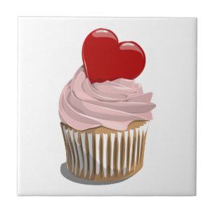 Valentinstagherz-Kuchenfliese Fliese