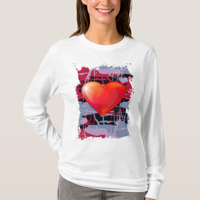 Valentinstagherz T-Shirt (Vorderseite)