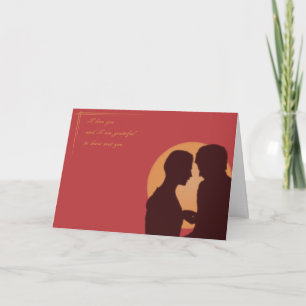 Valentinstagkarte. Homosexuelle Liebe Feiertagskarte