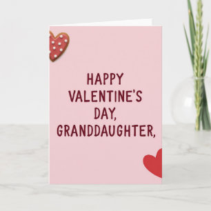 Valentinstagskarte für Enkelin Karte