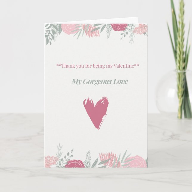 Valentinstagskarte Karte (Vorderseite)