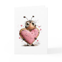 Valentinstagskarte mit Biene