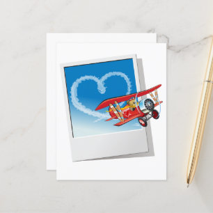 Valentinstagskarte mit Cartoon