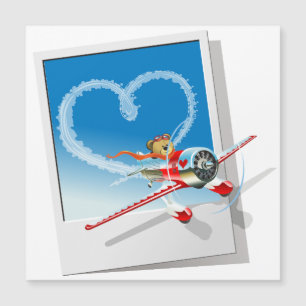 Valentinstagskarte mit Cartoon Magnetkarte