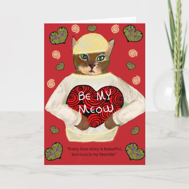 Valentinstagskarte mit Sophie Feiertagskarte (Vorderseite)