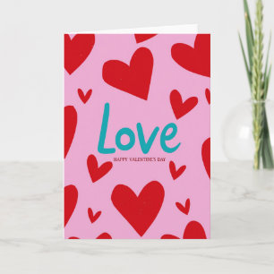 Valentinstagskarte Pink Love Karte
