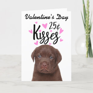 Valentinstagskarten-Küsse ...vom Hund Feiertagskarte