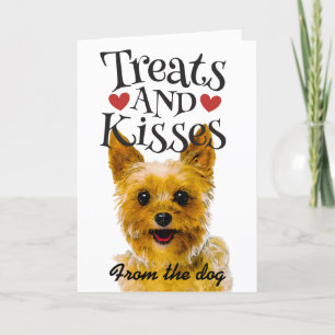 Valentinstagskarten Leckerlis und Küsse  Feiertagskarte