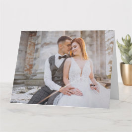 Valentintext und benutzerdefiniertes Foto Karte