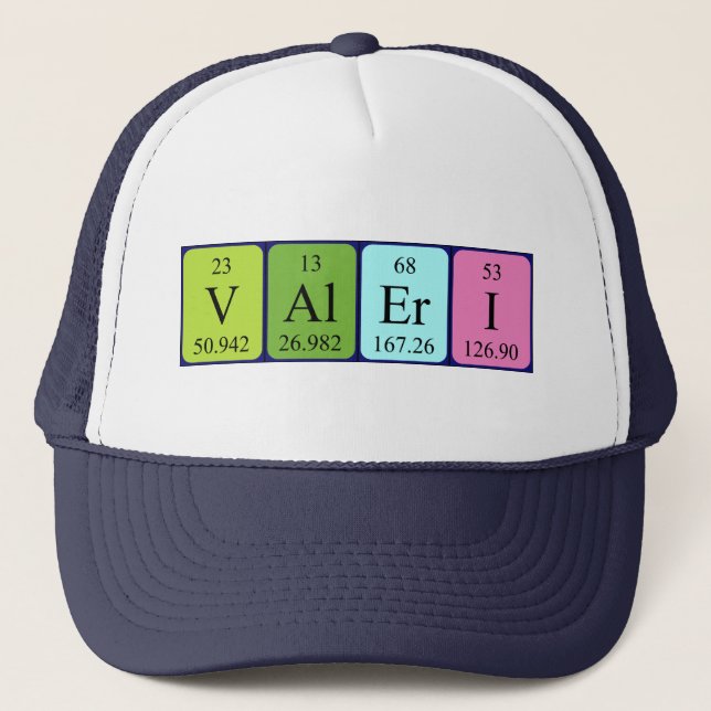 Valeri Periodenname mit Truckerkappe (Vorderseite)